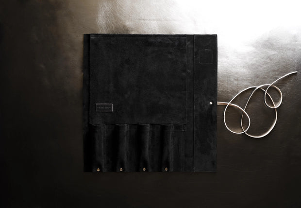 British 4 Slot Suede Knife Wrap