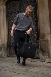 Black Collection Market Bag With Cork