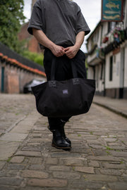 Black Collection Market Bag With Cork
