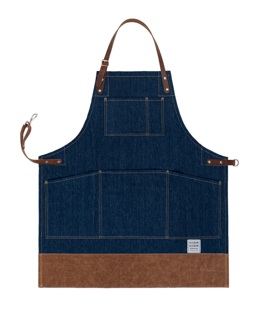 The Original Apron with Leather Trim - canvas or denim – Risdon